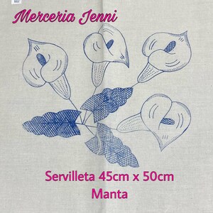 Servilleta de manta dibujos normales con orilla