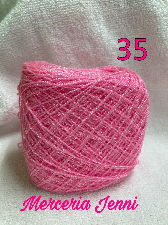 Crystal Yarn 100g Pink Yarn Hilo Crystal Mexican Yarn Etsy