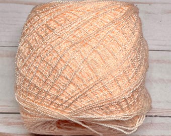 Crystal Yarn 100g | Peach Yarn | Hilo Crystal | Mexican Yarn | Pantera Rosa | Estambres Mexicanos | Crochet Thread | Estambre Durazno | 143