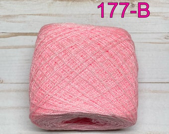 Crystal Yarn 100g | Pink Yarn | Hilo Crystal | Mexican Yarn | Pantera Rosa | Estambres Mexicanos | Crochet Thread | Estambre Rosa | 177-B