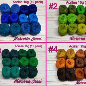 Acrilan 3 Hebras 15g (12 pack) | Acrilan | Hilo Mexicano | Cross Stitch Thread | Punto de Cruz | Embroidery Thread 3 strand | Floss