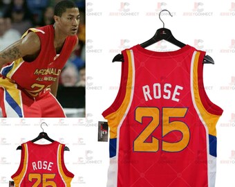 Derrick Rose Jersey Etsy