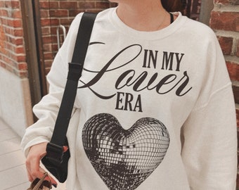 In My Lover Era Crewneck, Valentines Sweatshirt, Trendy Valentine’s Day shirt, Bride Bachelorette sweatshirt