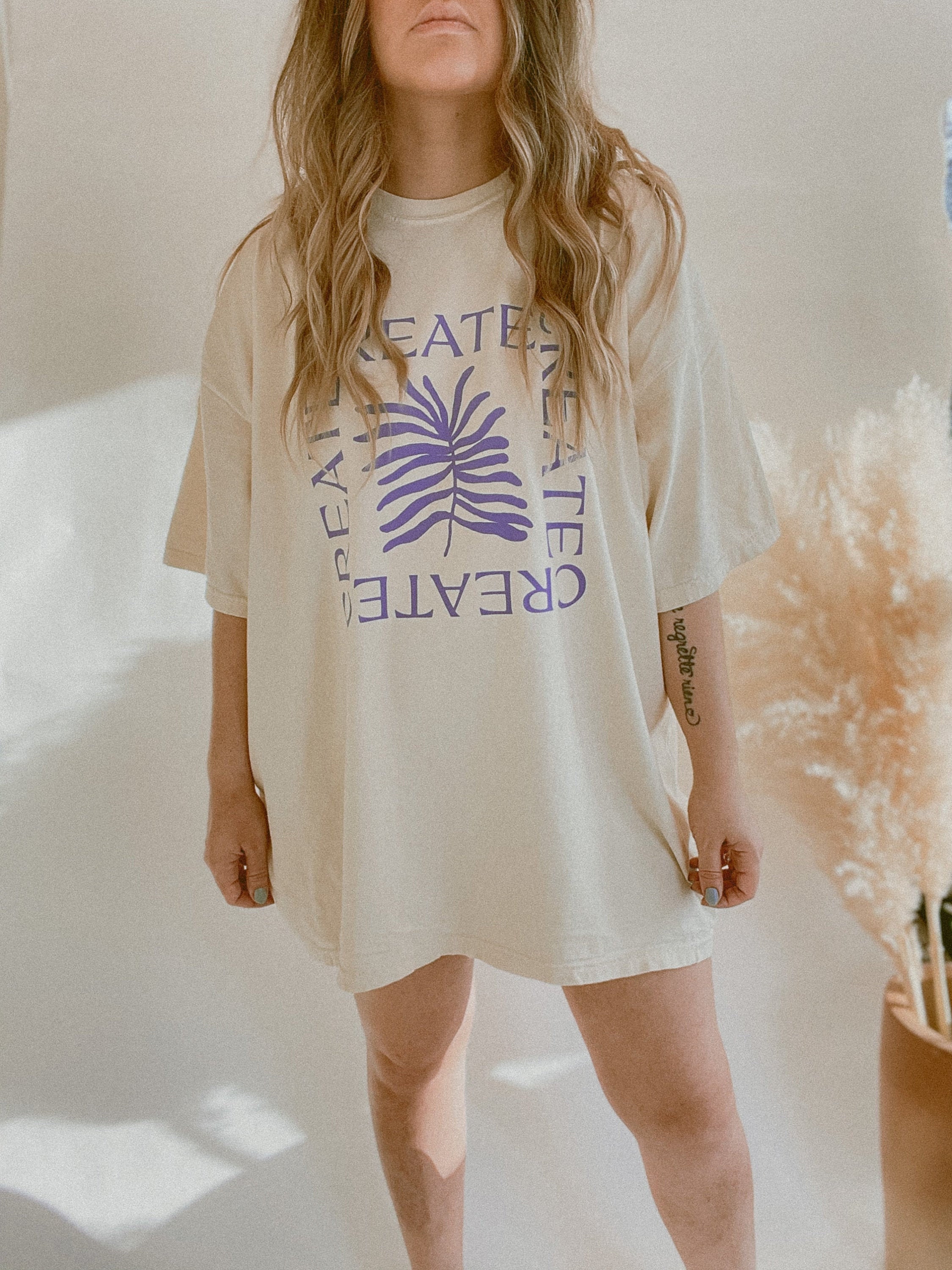 Create Oversized Graphic Tee Vintage 