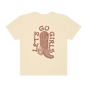 Lets Go Girls Western Cowgirl Tee Comfort Colors Shirt Trendy Hippie Graphic Tee Boho Graphic Tee image 5