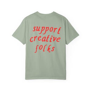 Unterstützen Sie kreative Leute T-Shirt, Geschenk für Künstler kreativ, trendiges ästhetisches Grafik-T-Shirt, Kleinunternehmer-Shirt Bild 12