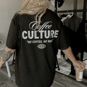 Coffee Culture Coffee Lover Tee Comfort Colors Shirt Trendy Hippie Graphic Tee Boho Graphic Tee image 3