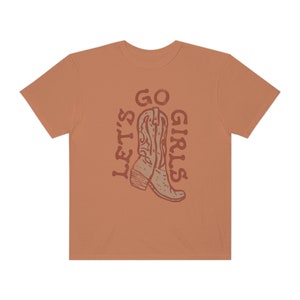 Lets Go Girls Western Cowgirl Tee Comfort Colors Shirt Trendy Hippie Graphic Tee Boho Graphic Tee image 7