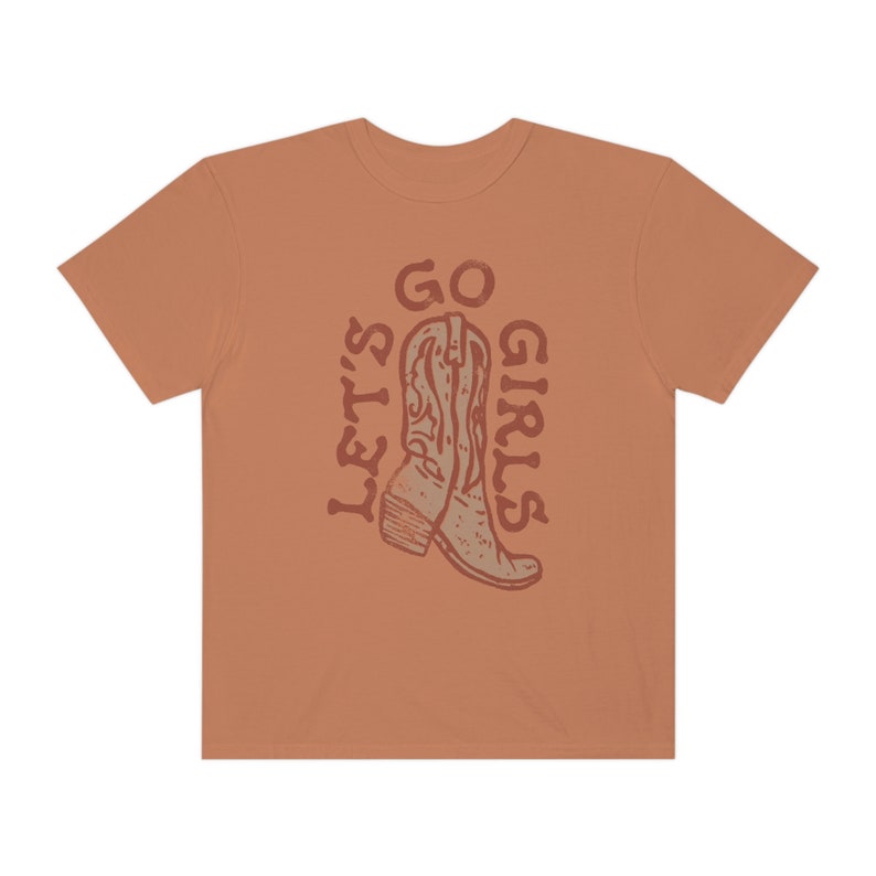 Lets Go Girls Western Cowgirl Tee Comfort Colors Shirt Trendy Hippie Graphic Tee Boho Graphic Tee image 7