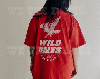 Wild Ones Tee, Motorcycle racing tee, vintage inspired graphic tee