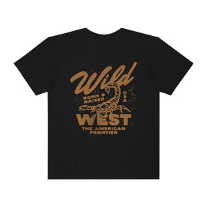 Wild West Western Comfort Colors graphic tee boho hipster hippie shirt retro vintage inspired grunge shirt image 7