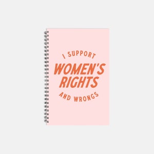 Ich unterstütze Frauenrechte und Wrongs Planer, feministische Mädchenpower trendige Planer, 2024 2025 Planer Bild 2