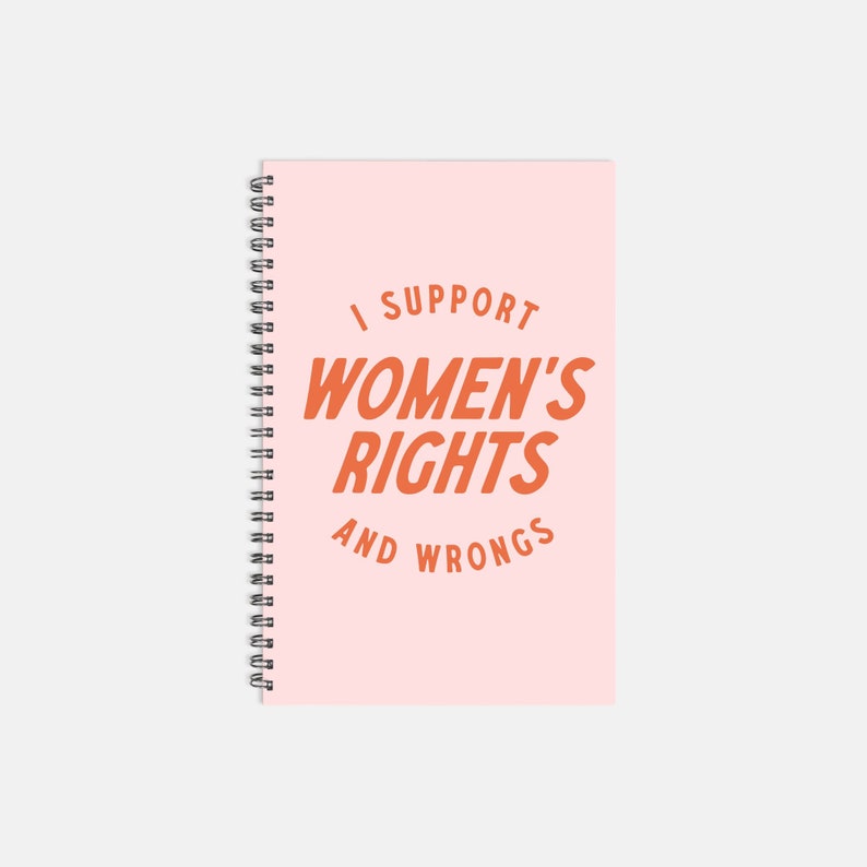 Ich unterstütze Frauenrechte und Wrongs Planer, feministische Mädchenpower trendige Planer, 2024 2025 Planer Bild 2