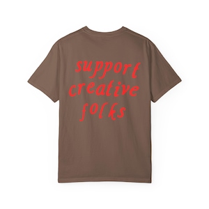 Unterstützen Sie kreative Leute T-Shirt, Geschenk für Künstler kreativ, trendiges ästhetisches Grafik-T-Shirt, Kleinunternehmer-Shirt Bild 10