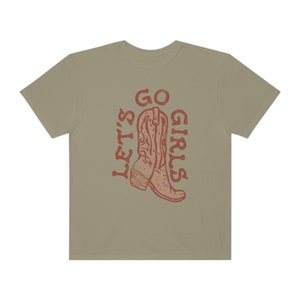 Lets Go Girls Western Cowgirl Tee Comfort Colors Shirt Trendy Hippie Graphic Tee Boho Graphic Tee image 6