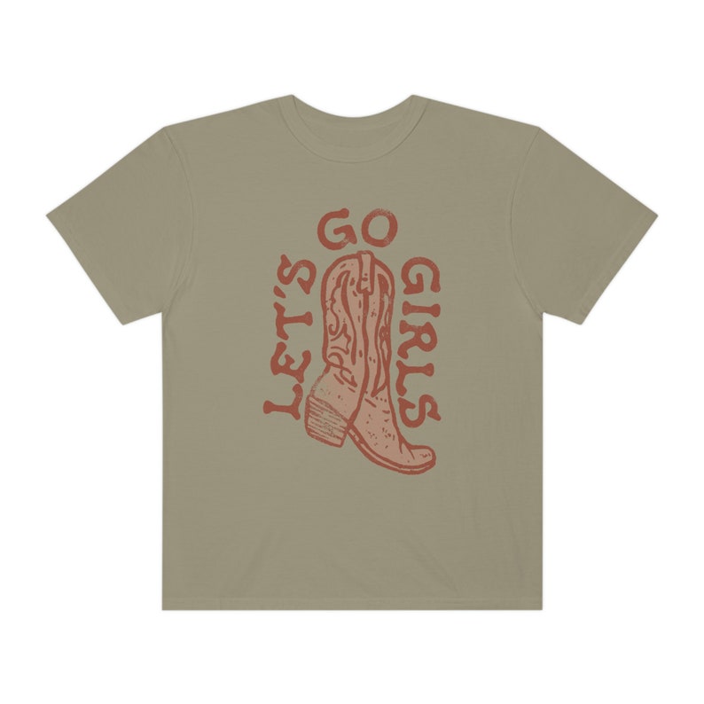 Lets Go Girls Western Cowgirl Tee Comfort Colors Shirt Trendy Hippie Graphic Tee Boho Graphic Tee image 6