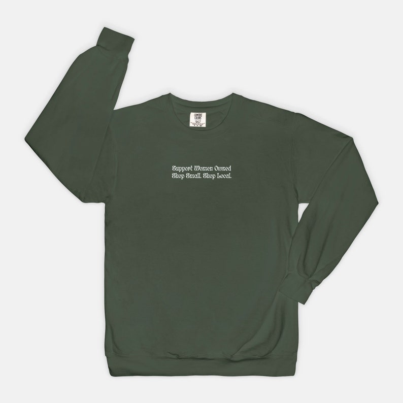 Honeys Makin Moneys Comfort Colors Crew Sweatshirt, Feminist Woman Owned Business Sweater, Small business tee image 9