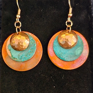 Syzygy Copper Patina Earrings