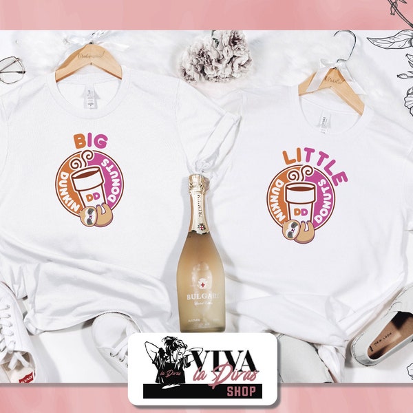 Big Little Sorority Reveal Shirts, Big Little Donut Shirt, Sorority Letters, Big Little Shirts, Donut Sorority T-shirt, Custom Sorority Gift