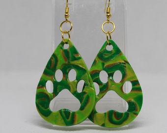 Paw Print Earrings