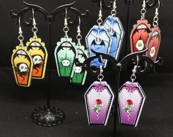 Coffin/Ghost Earrings