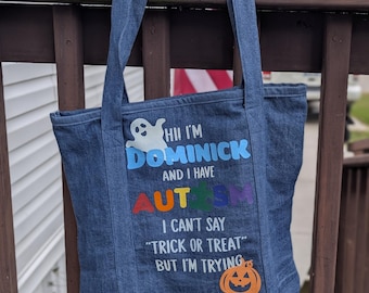 Autism Trick or Treat Bags