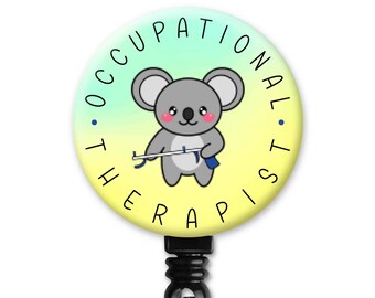 Koala 2 Reacher Grabber Functional Friends Collection OT Occupational Therapy Therapist Gift - Badge Reel