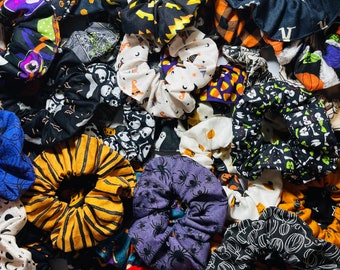Halloween Scrunchie Pack! - Halloween Scrunchies, Spooky Scrunchies, Gift Ideas, Handmade Scrunchies, Gift Ideas for Her