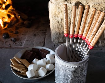 Engraved Camping Fork: Personalized Marshmallow Roasting Stick