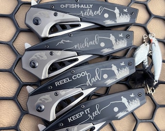 Engraved Fly Fishing Knife: Personalized Fisherman Gift