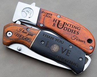 Personalized Hunting Knife: Engraved Gift for Hunter