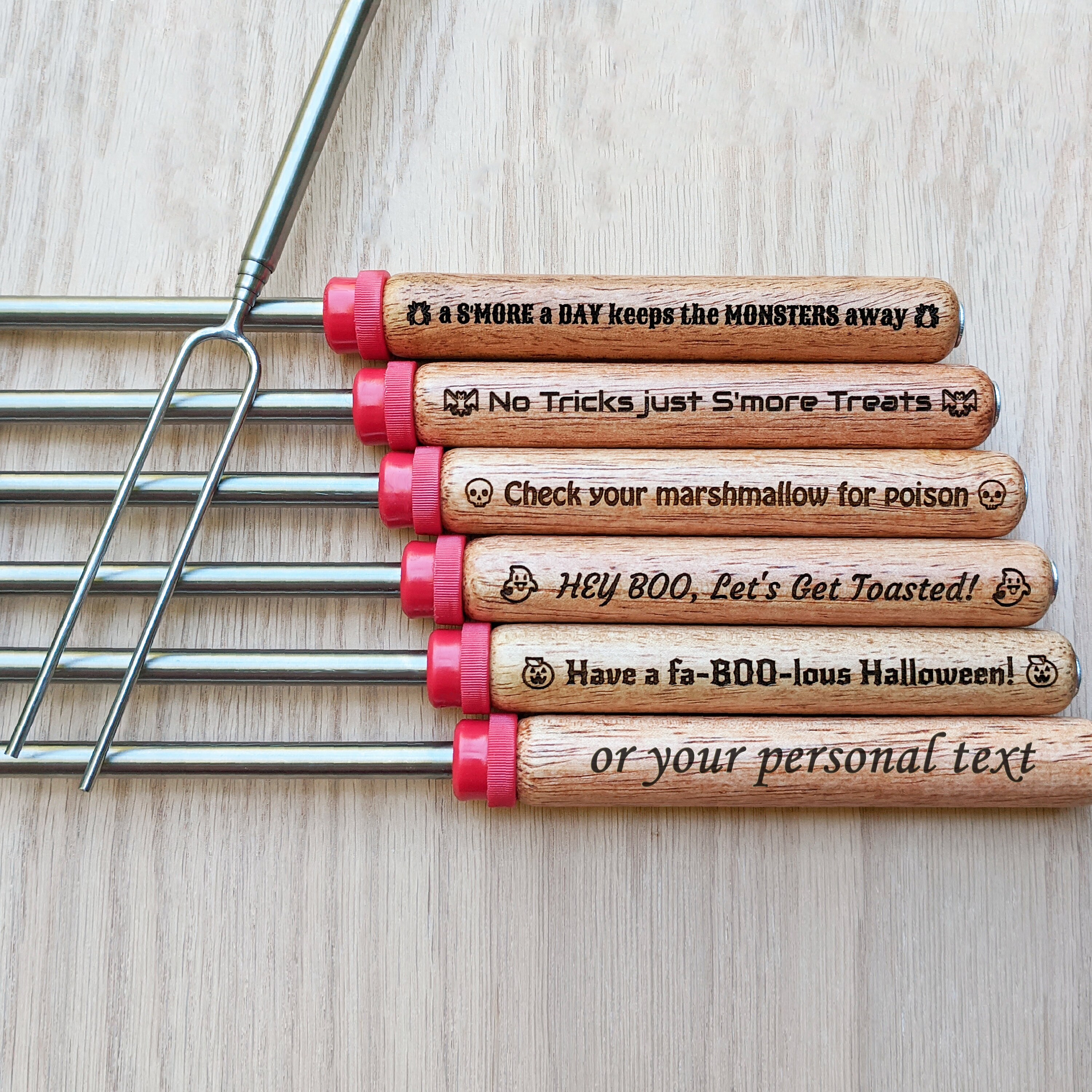 Engraved S'mores Roasting Stick for Halloween Party Etsy