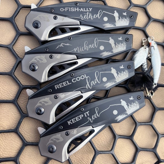 Engraved Fly Fishing Knife: Personalized Fisherman Gift