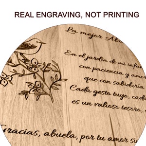 Abuela Gift, Mexican Grandma Gift, Spanish Grandmother Poem, Te Amo ...