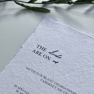 Enseigne pour bar Wedding - Enseigne bordée