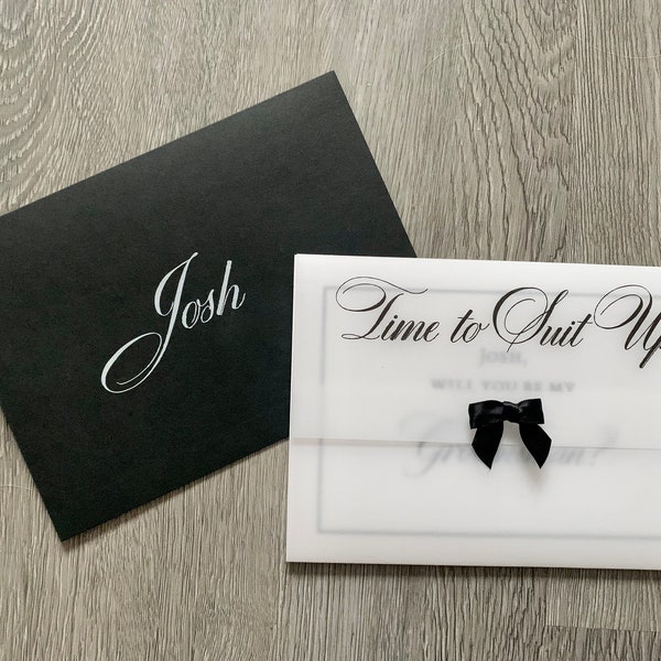 Groomsman Proposal Card-Best Man Proposal Card- Usher Proposal Card