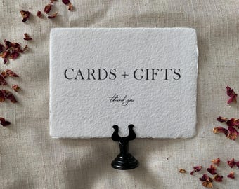 Handmade Deckled Edge Wedding Cards and Gifts Sign