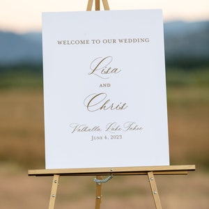 Wedding Welcome Sign- Custom Welcome Sign (Printed or Digital)