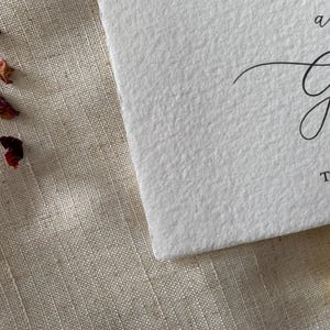 Wedding "Cards and Gifts" Sign- Handmade Deckled Paper- Wedding Signage - Elegant Custom Wedding Sign image 6