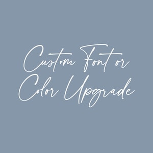 Benutzerdefinierte Schriftart oder Farb-Upgrade
