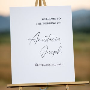 Wedding Welcome Sign- Custom Welcome Sign (Printed or Digital)