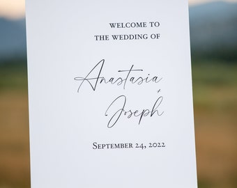 Wedding Welcome Sign- Custom Welcome Sign (Printed or Digital)