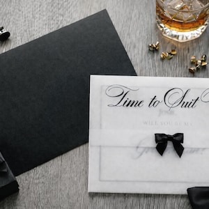 Gepersonaliseerde stalknecht voorstelkaart - "Time to Suit Up"
