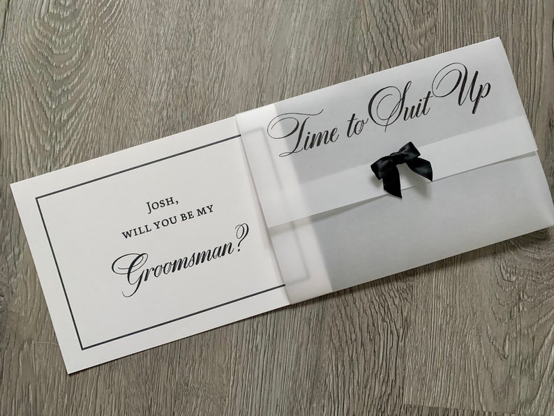 Groomsman Proposal Card-Best Man Proposal Card Usher Proposal Card image 4