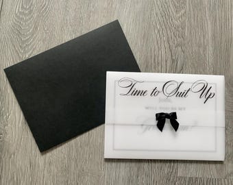 Cartão de Proposta de Padrinho de Casamento - Cartão de Proposta de Padrinho de Casamento - Cartão de Proposta de Usher