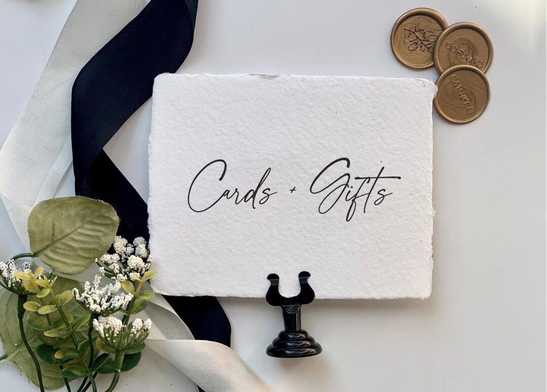 Wedding Cards and Gifts Sign (digital Download) - Reception Decor ...