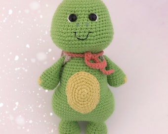 Tartaruga all'uncinetto, culo sfacciato, modello Amigurumi (inglese)