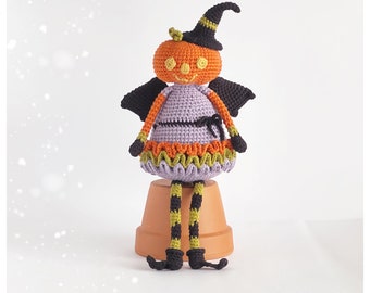 Crochet Pumpkin Scarecrow, Amigurumi Pattern