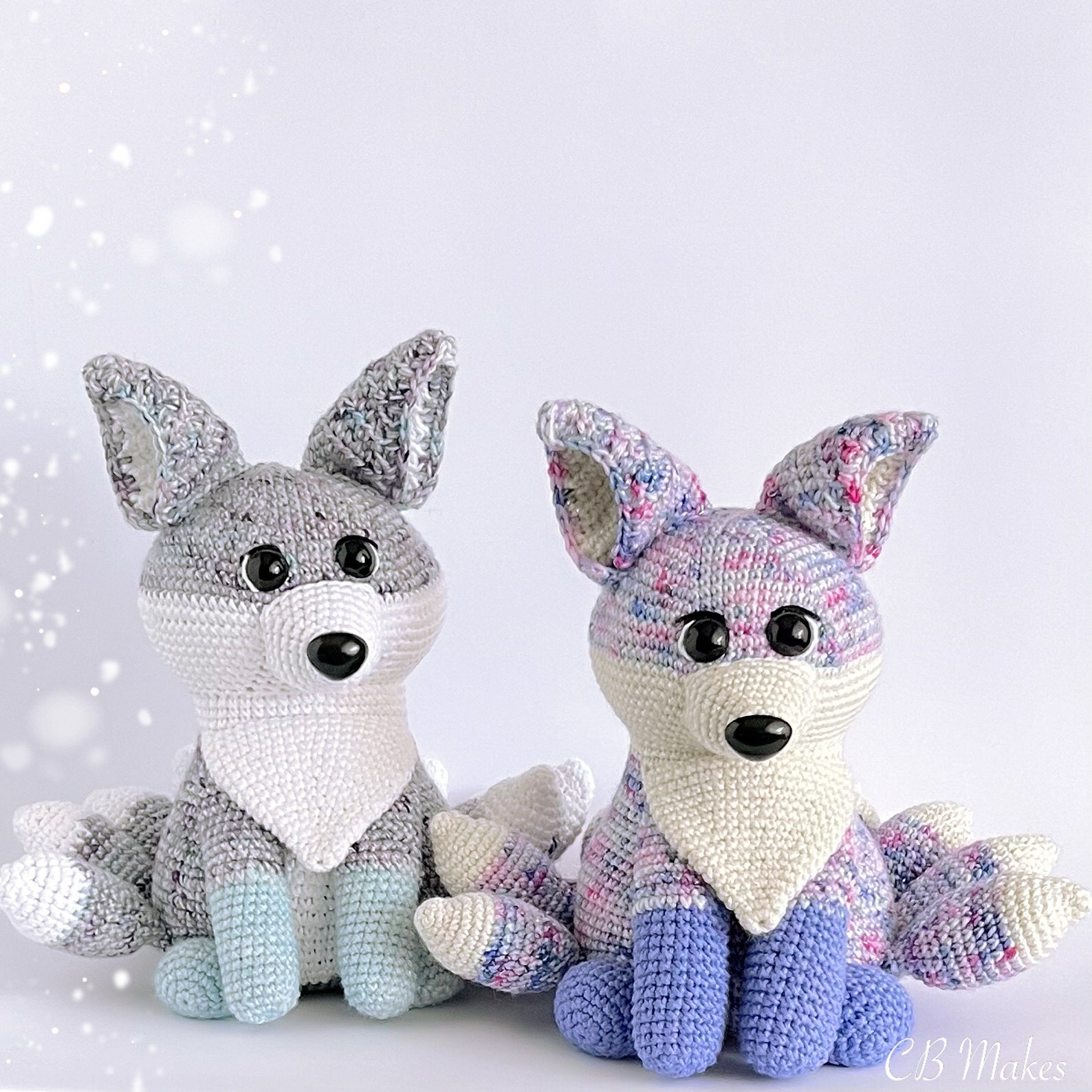 Crochet Amigurumi Kitsune Nine Tail Fox Lumi Etsy