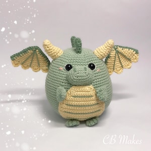 Dragons Crochet Pattern, Kawaii, Sleeping Dragon, Fluffy Yarn